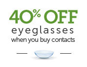 pearle vision offer - Save 40% off eyeglasses with an annual supply of contact lenses